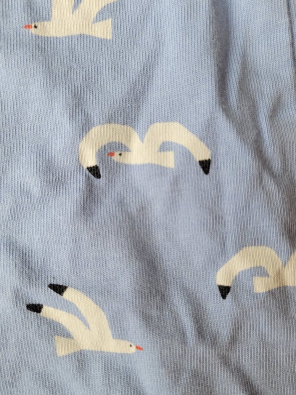 Hanna Andersson Baby Sleeveless Shortie Romper Seaside Seagulls 12-18 months - Picture 3 of 4
